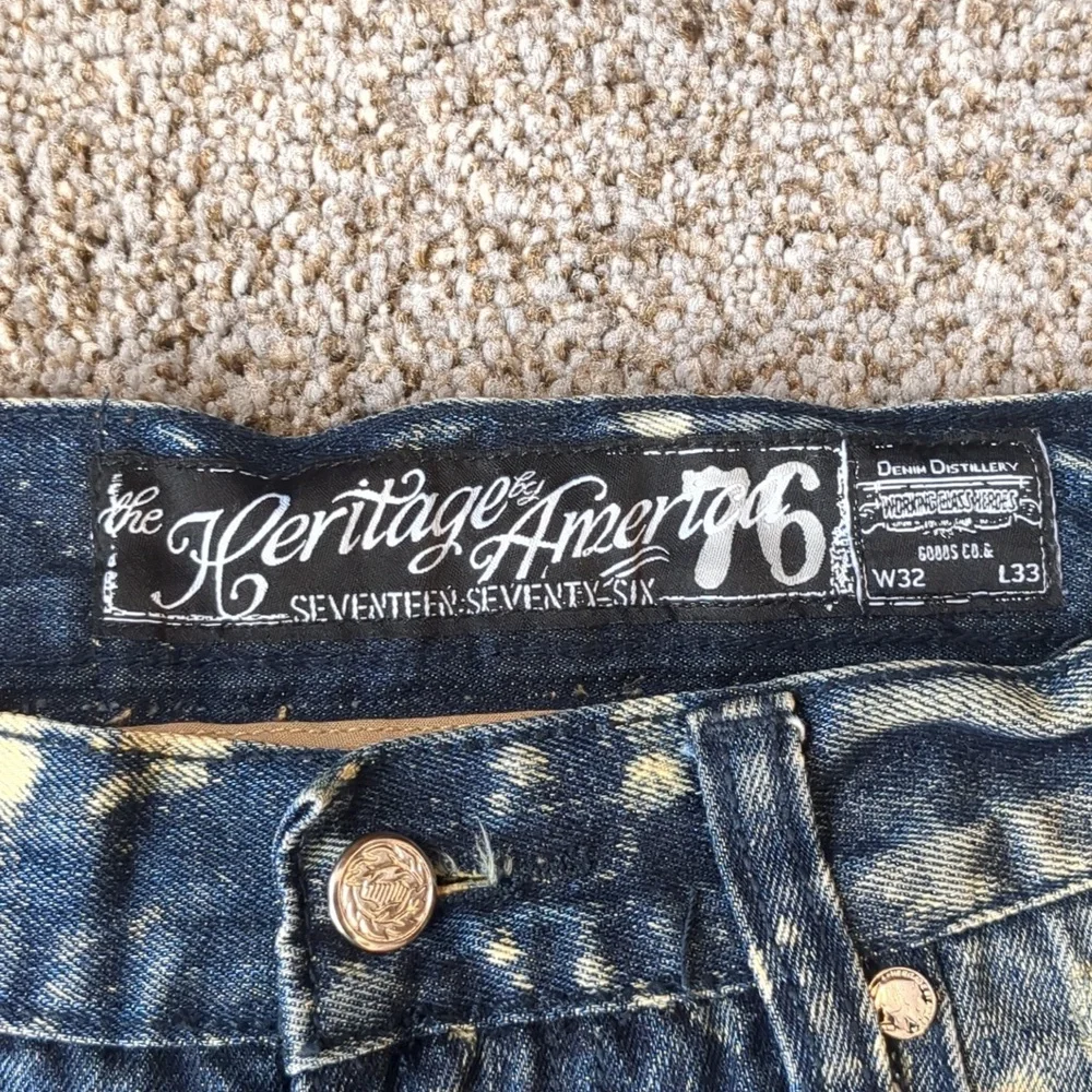 The Heritage by America men's blue denim size 32X33 pants - Picture 6 of 15